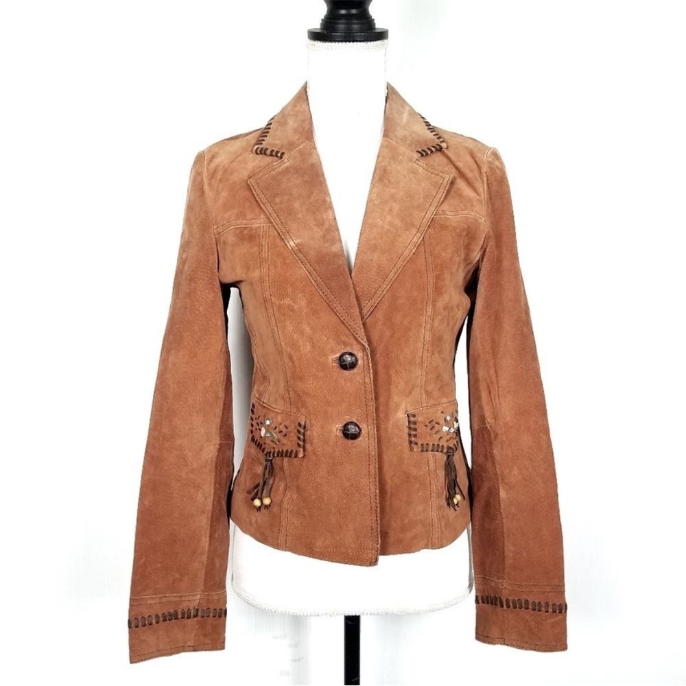 Vintage Wilsons Leather Western Boho Blazer